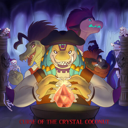 Another piece of my original characters inspired by the Alestorm "Curse of the Crystal Coconut" Album Art