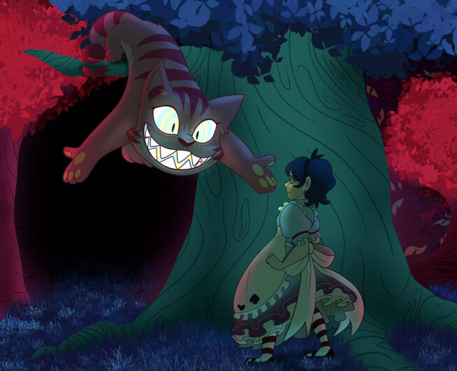 A drawing of my friend's OCs